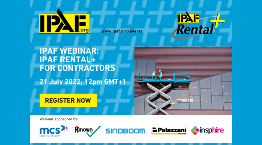 IPAF Rental+ Webinar graphic