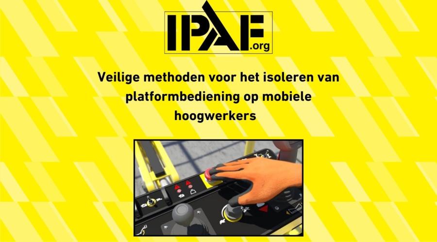 Veilige methoden voor het isoleren van platformbediening op mobiele hoogwerkers  