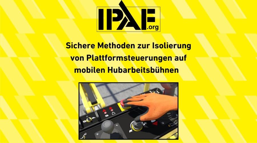 Sichere Methoden zur Isolierung von Plattformsteuerungen auf mobilen Hubarbeitsbühnen.